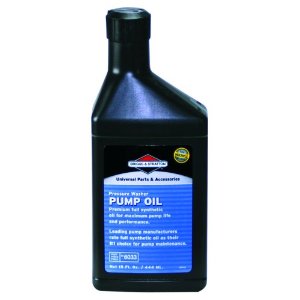 Briggs and Stratton pressure Washer Pump Oil